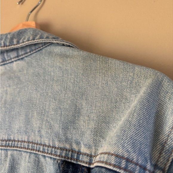 Topshop MOTO Distressed Denim Jacket - Picture 8 of 11